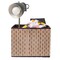 Vintiquewise Beige Foldable Decorative Storage Box for Living Room, Bedroom, Dining, Playroom or Office QI004425-G - alternate 1